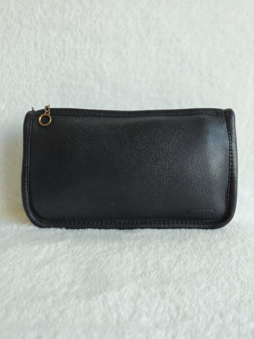 Vintage Coach Chunky Case Black 7165 Pouch Cosmetic Bag Butter Soft Leather